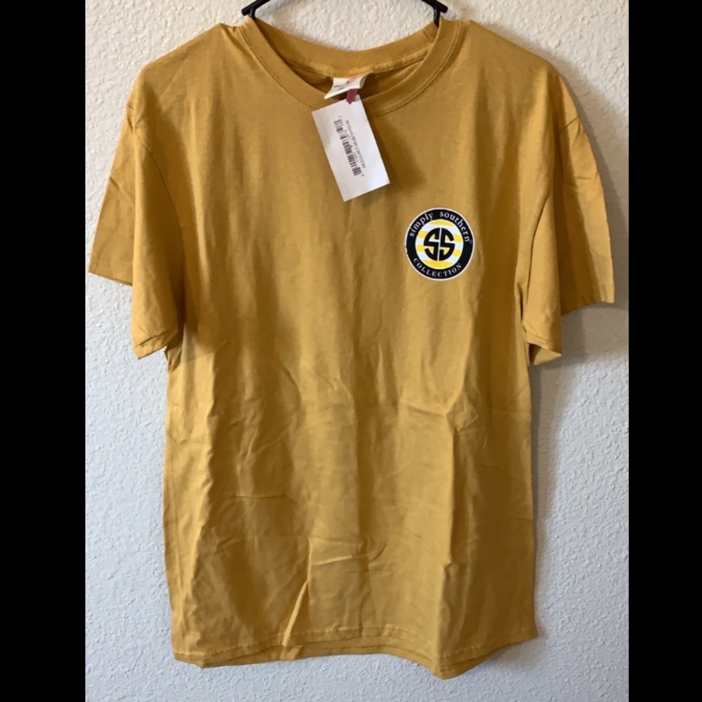 Yellow bee kind simply southern T-shirt